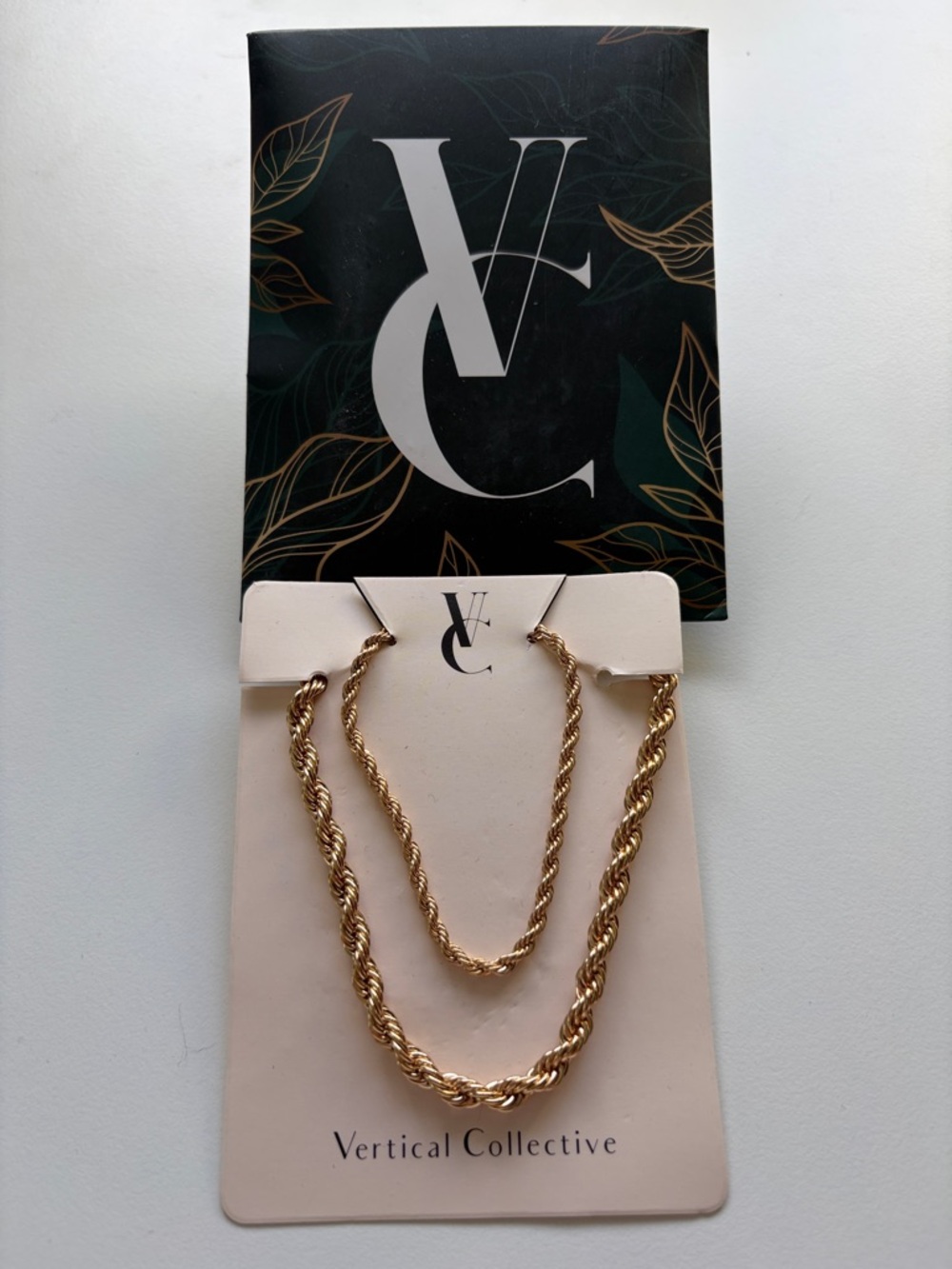 Vertical Collective Gold Rope Chain Necklace Set